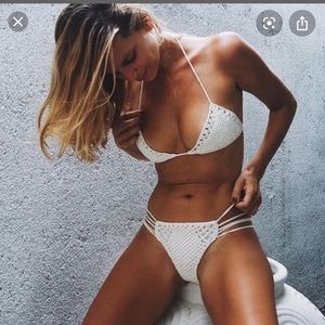 ROVE SWIM IMAN AND FARRAH BIKINI IVORY M MEDIUM